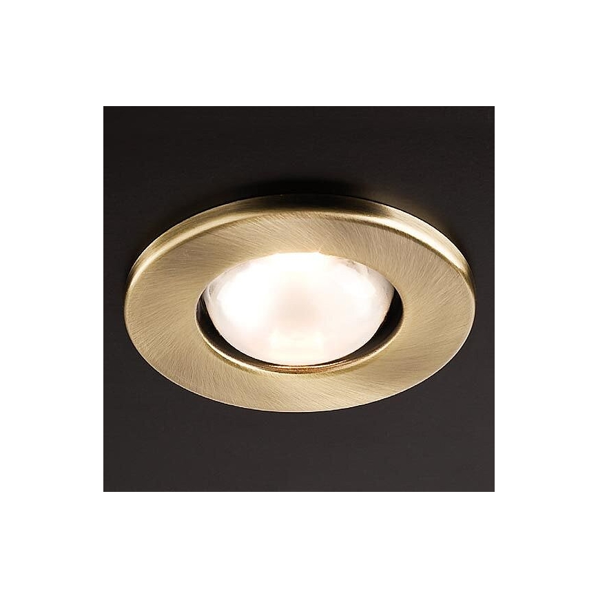 Redo 70218 - Recessed ceiling light FR 1xE14/30W/230V brass