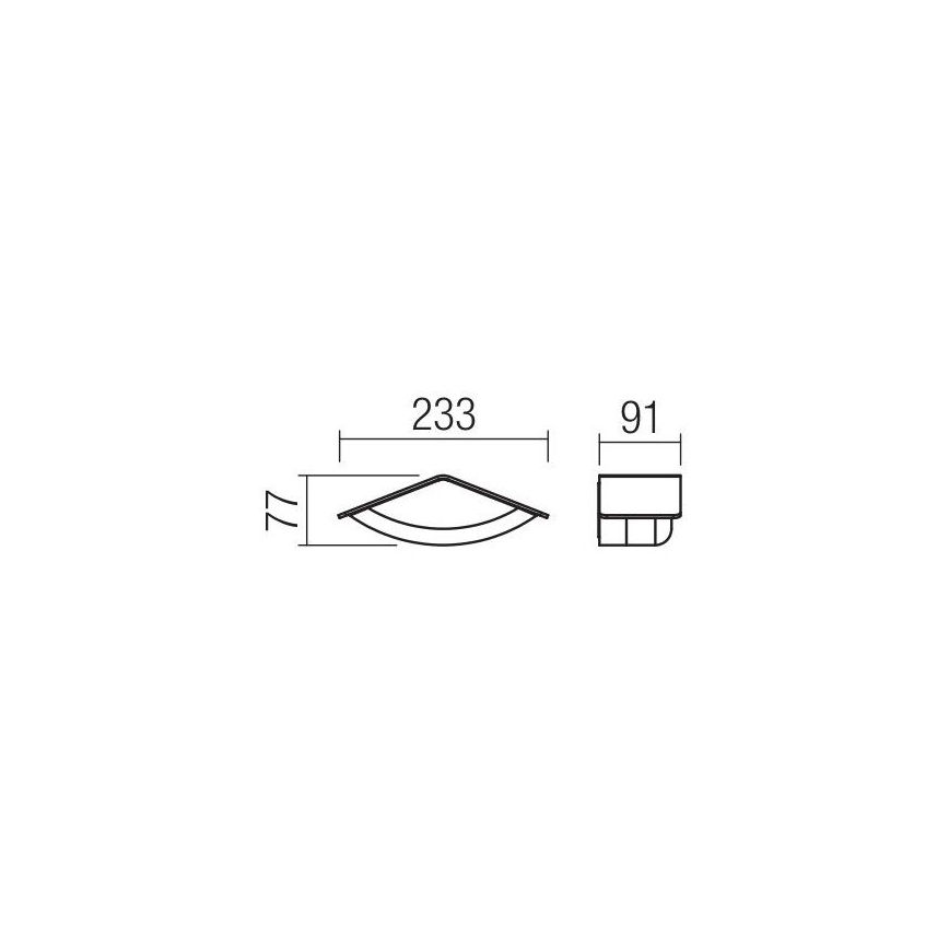 Redo 90001 - Outdoor LED wall light CHALET 1xLED/8W/230V IP54