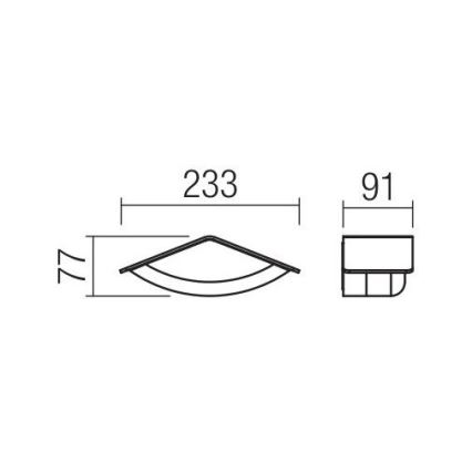 Redo 90002 - Outdoor LED wall light CHALET 1xLED/8W/230V IP54