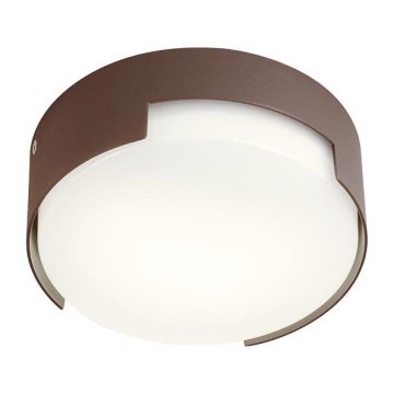 Redo 90004 - LED Outdoor ceiling light SKOR LED/12W/230V d. 15 cm IP54 brown