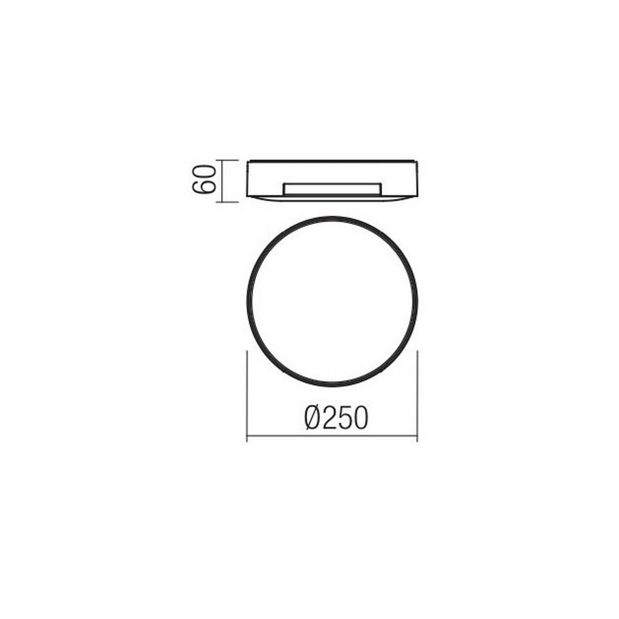 Redo 90005 - LED Outdoor ceiling light SKOR LED/16W/230V IP54