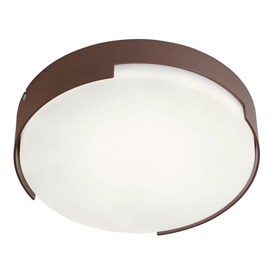 Redo 90006 - LED Outdoor ceiling light SKOR LED/16W/230V d. 25 cm IP54 brown
