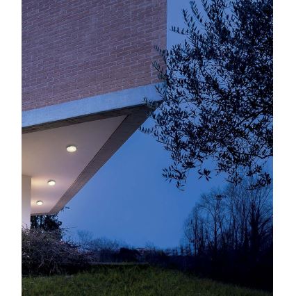 Redo 90006 - LED Outdoor ceiling light SKOR LED/16W/230V d. 25 cm IP54 brown