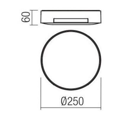 Redo 90006 - LED Outdoor ceiling light SKOR LED/16W/230V d. 25 cm IP54 brown