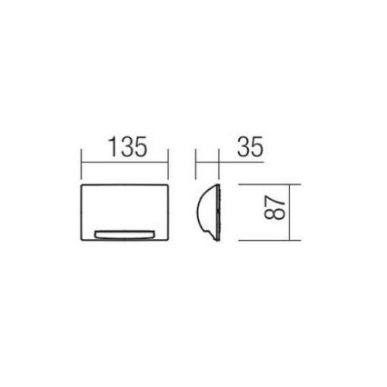 Redo 90009 - LED Outdoor Orientation Light TAMPA LED/11W/230V IP54 White