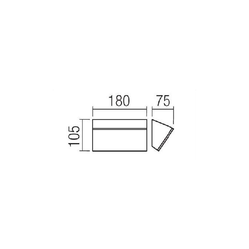 Redo 90015 - LED Outdoor wall light TOKYO LED/12W/230V IP54