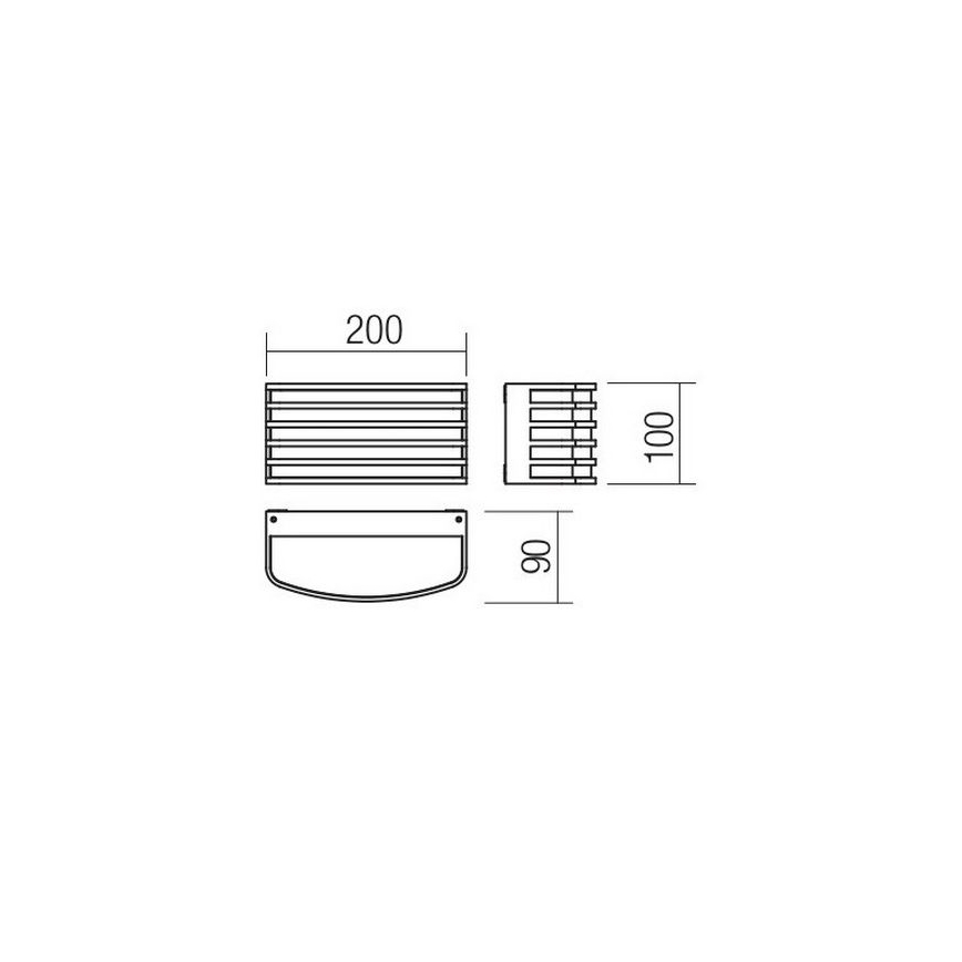 Redo 90039 - LED Outdoor wall light SEBRA LED/15W/230V IP65