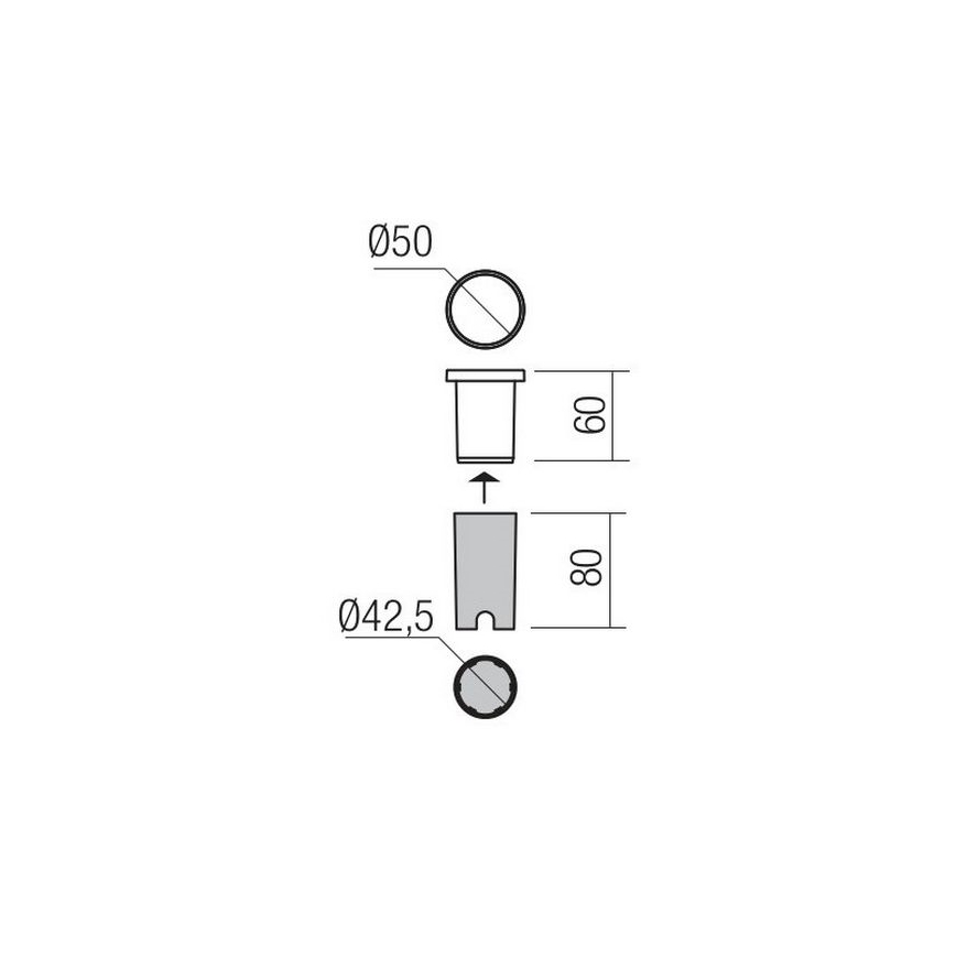 Redo 90042 - LED Outdoor recessed light INCAS LED/2,3W/230V IP65