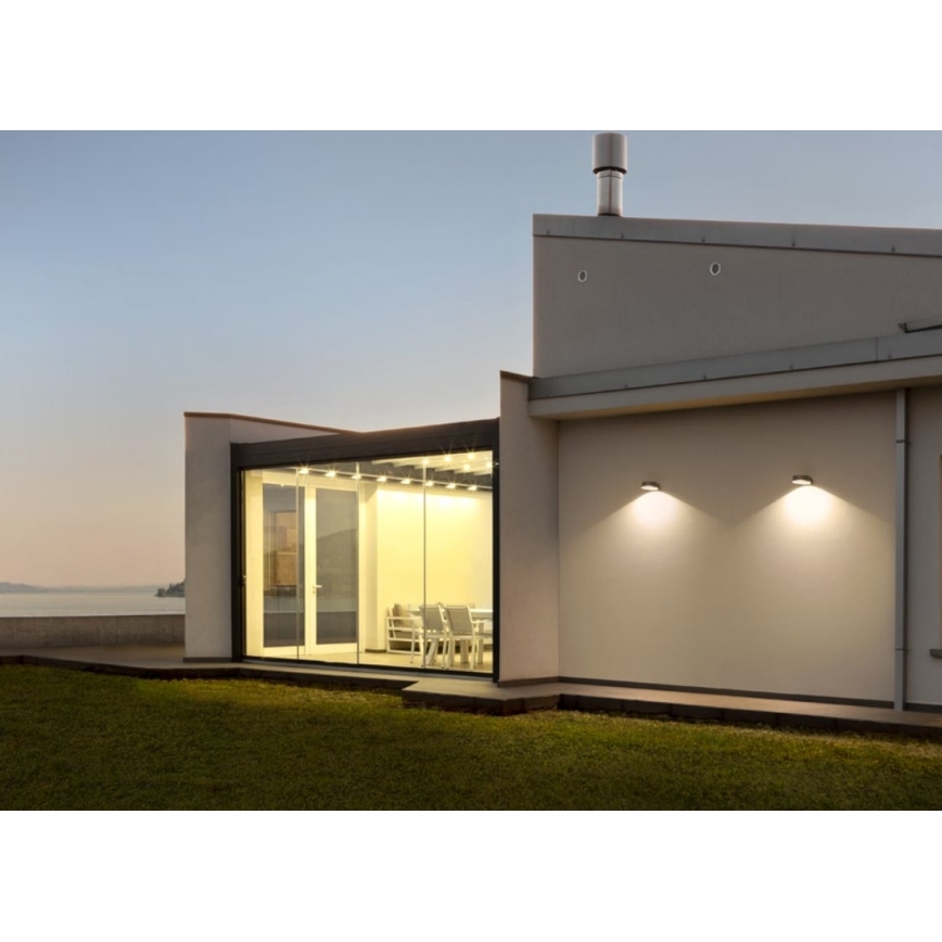 Redo 90046 - Outdoor LED wall light PHASER LED/12W/230V IP54