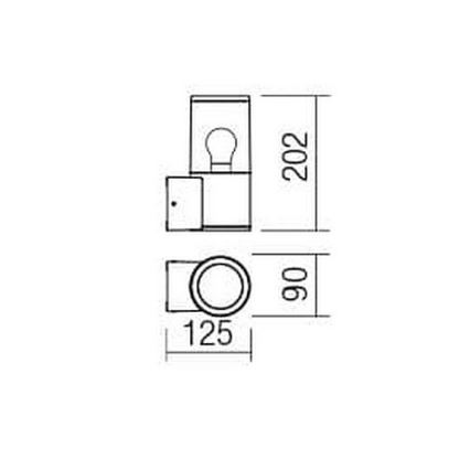 Redo 90047 - Outdoor wall light  FRED 1xE27/20W/230V IP54