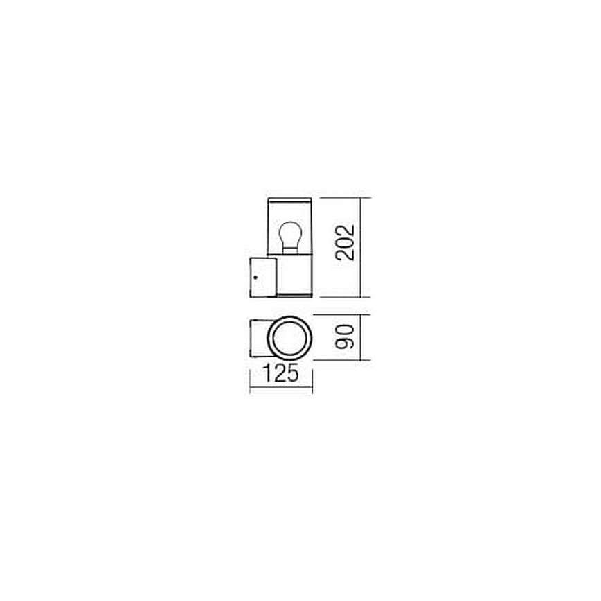 Redo 90047 - Outdoor wall light  FRED 1xE27/20W/230V IP54