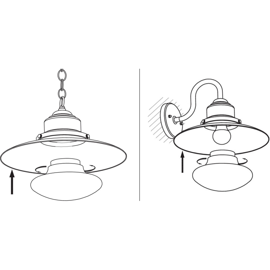 Redo 90094 - White replacement lampshade for ELIO chandelier or lamp