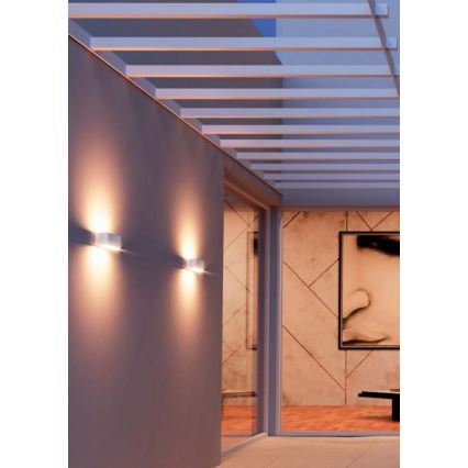 Redo 90095 - PLANIT LED Outdoor Wall Light LED/10W/230V 3000K IP54 white