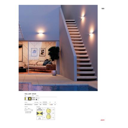 Redo 90096 - LED Outdoor Wall Light PLANIT LED/10W/230V 3000K IP54 Anthracite