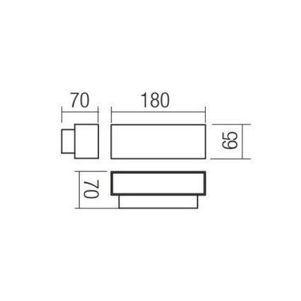 Redo 90096 - LED Outdoor Wall Light PLANIT LED/10W/230V 3000K IP54 Anthracite