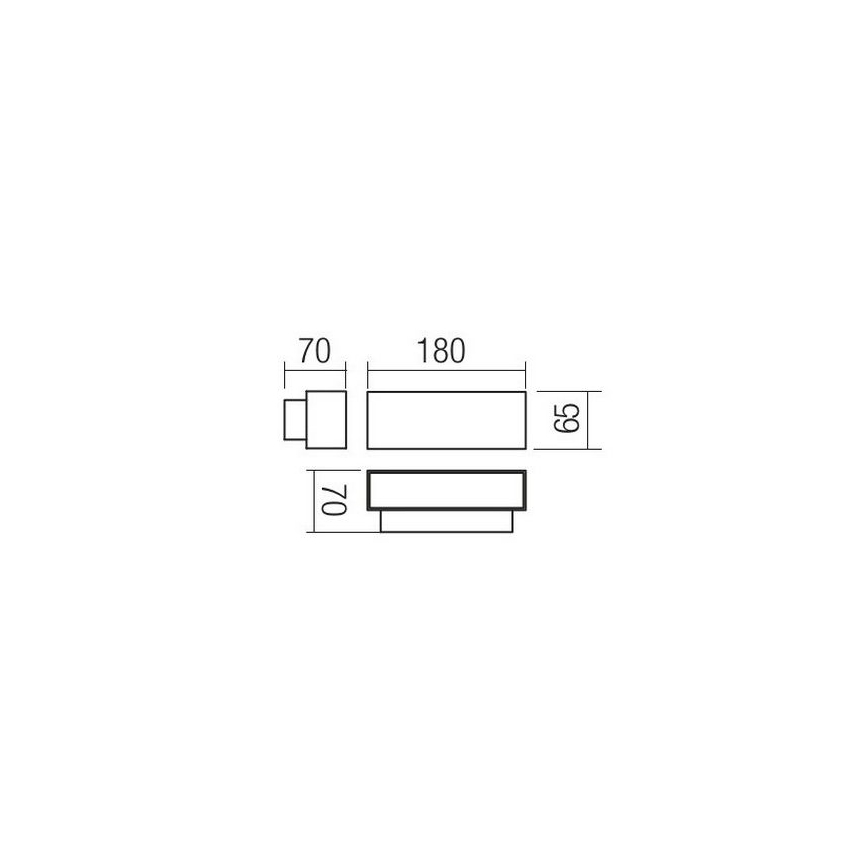 Redo 90096 - LED Outdoor Wall Light PLANIT LED/10W/230V 3000K IP54 Anthracite