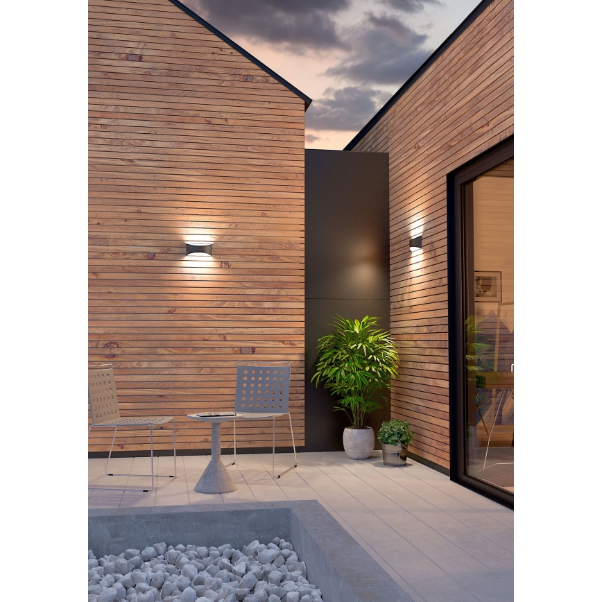 Redo 90126 - LED Outdoor Wall Light AXEL LED/7W/230V 3000 K IP65 Anthracite