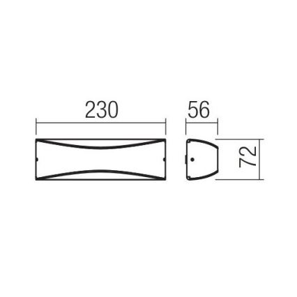 Redo 90126 - LED Outdoor Wall Light AXEL LED/7W/230V 3000 K IP65 Anthracite