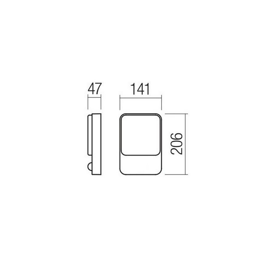 Redo 90128 - COLIN LED Outdoor Wall Light 9W/230V 4000K IP54, White