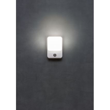 Redo 90131 - COLIN LED Outdoor Wall Light with Motion and Dusk Sensor, 9W/230V, 3000K, IP54, White