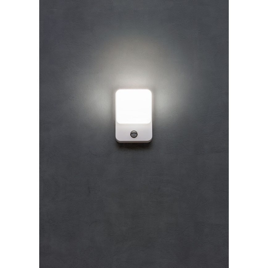 Redo 90132 - LED Outdoor Wall Light with Motion and Dusk Sensor COLIN LED/9W/230V 4000K IP54 White