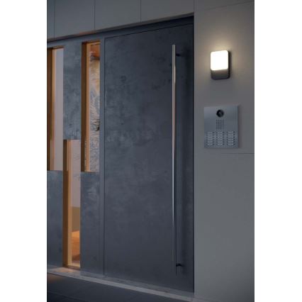 Redo 90133 - LED Outdoor Wall Light with Motion and Dusk Sensor COLIN LED/9W/230V 3000K IP54 Anthracite