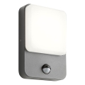 Redo 90134 - COLIN LED Outdoor Wall Light with Motion and Dusk Sensor LED/9W/230V 4000K IP54 Anthracite