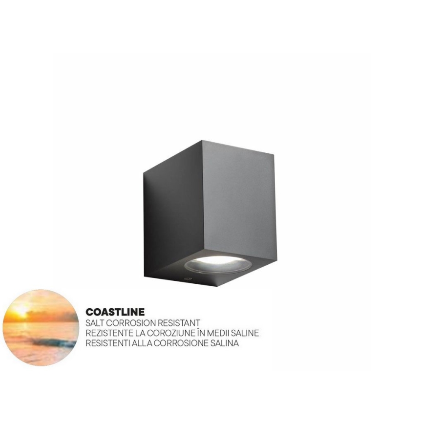 Redo 90151 - Outdoor wall light PUNTA 1xGU10/7W/230V IP44