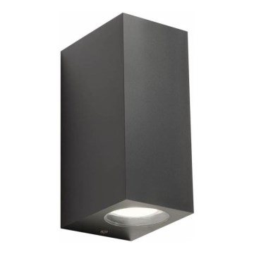 Redo 90152 - Outdoor wall light PUNTA 2xGU10/7W/230V IP44