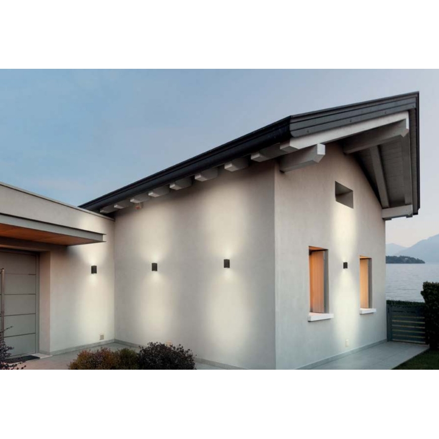 Redo 90152 - Outdoor wall light PUNTA 2xGU10/7W/230V IP44