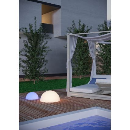 Redo 90167 - BLOB Outdoor Lamp 1xE27/23W/230V Ø 38 cm IP65 White