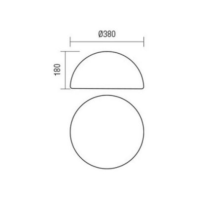 Redo 90167 - BLOB Outdoor Lamp 1xE27/23W/230V Ø 38 cm IP65 White