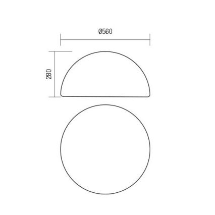 Redo 90169 - BLOB Outdoor Lamp 1xE27/23W/230V, Ø 56 cm, IP65, White
