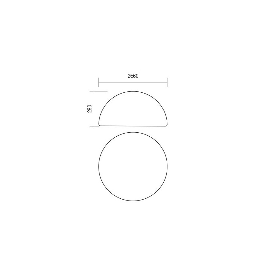 Redo 90169 - BLOB Outdoor Lamp 1xE27/23W/230V, Ø 56 cm, IP65, White
