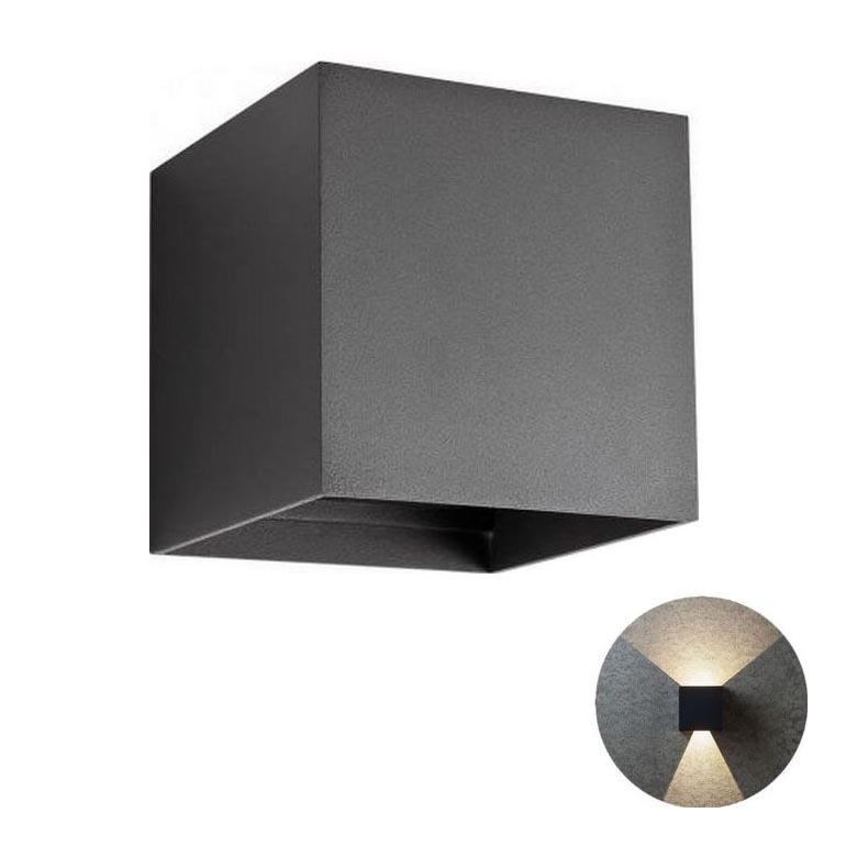 Redo 90173 - LED Outdoor wall light VARY 2xLED/6W/230V 3000K IP54 anthracite