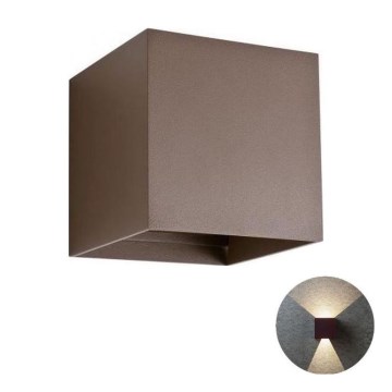 Redo 90174 - LED Outdoor wall light VARY 2xLED/6W/230V 3000K IP54 brown