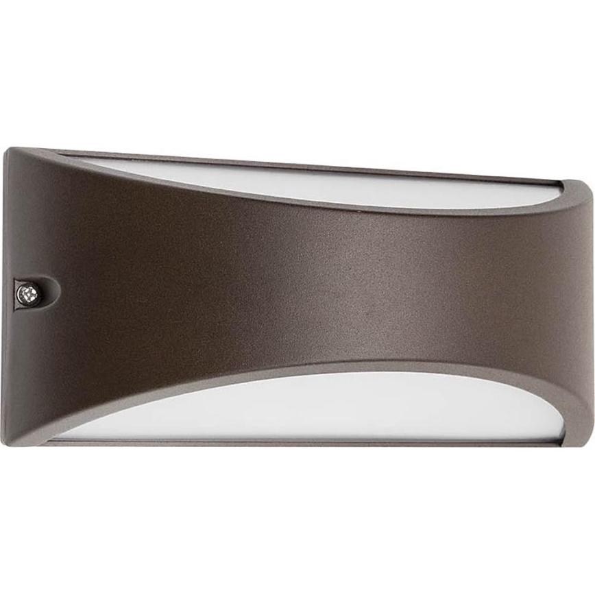 Redo 90192 - LED Outdoor wall light SCUDO LED/10W/230V 3000K IP54 brown