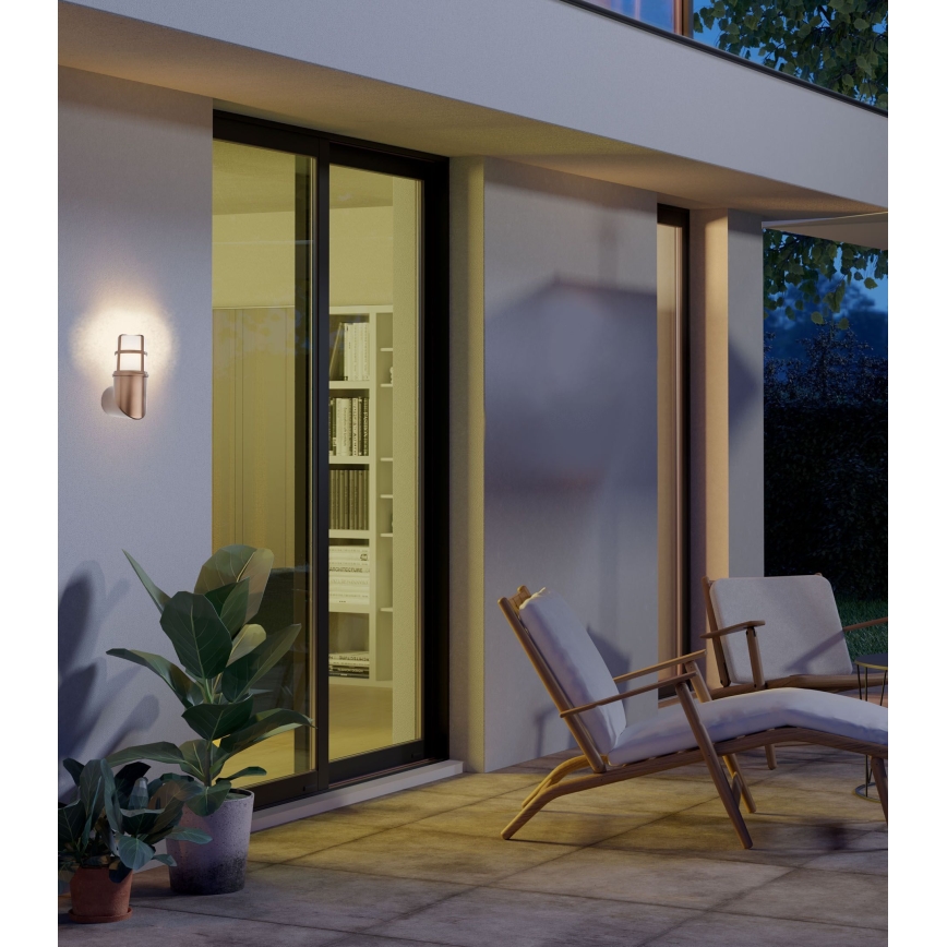 Redo 90197 - Outdoor wall light TRITON 1xE27/28W/230V IP54 copper