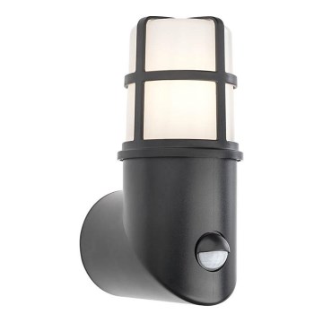 Redo 90201 - Outdoor light with a sensor TRITON 1xE27/28W/230V IP54 black