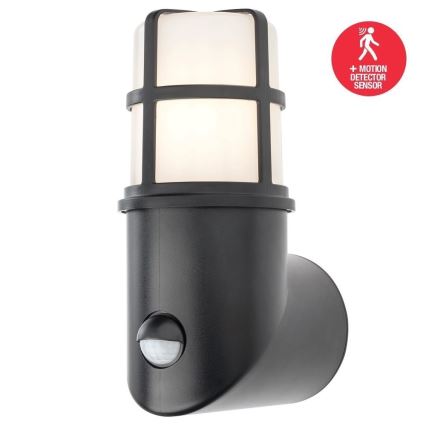 Redo 90201 - Outdoor light with a sensor TRITON 1xE27/28W/230V IP54 black