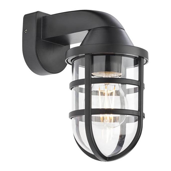Redo 90207 - Outdoor wall light CAGE 1xE27/28W/230V IP44 black