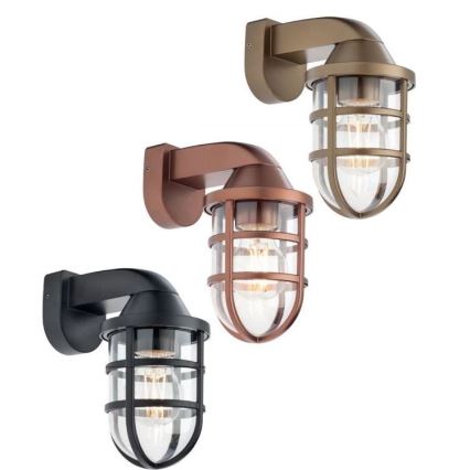 Redo 90207 - Outdoor wall light CAGE 1xE27/28W/230V IP44 black