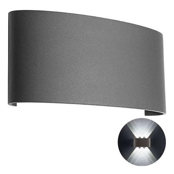 Redo 90226 - LED Outdoor wall light FABO LED/6W/230V 3000K IP54 grey