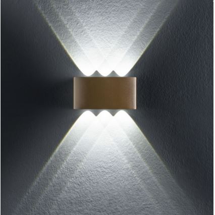 Redo 90226 - LED Outdoor wall light FABO LED/6W/230V 3000K IP54 grey