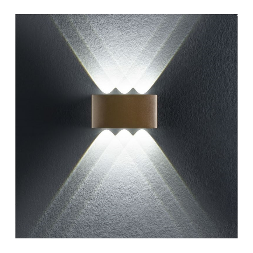 Redo 90226 - LED Outdoor wall light FABO LED/6W/230V 3000K IP54 grey