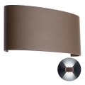 Redo 90227 - LED Outdoor wall light FABO LED/6W/230V 3000K IP54 brown