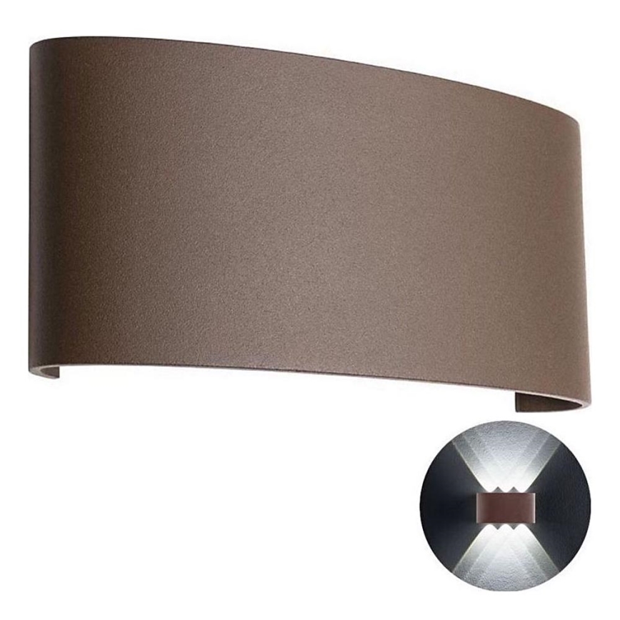 Redo 90227 - LED Outdoor wall light FABO LED/6W/230V 3000K IP54 brown