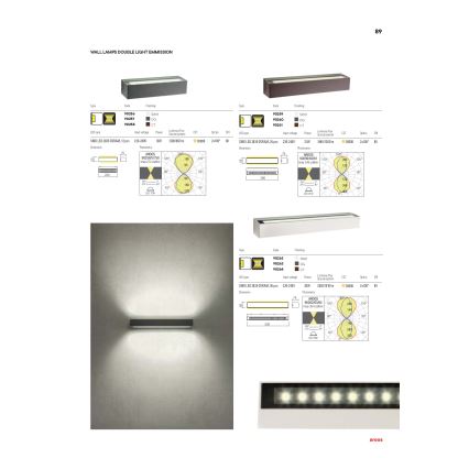 Redo 90259 - AROOS LED Outdoor Wall Light 21W/230V 3000K IP65 White