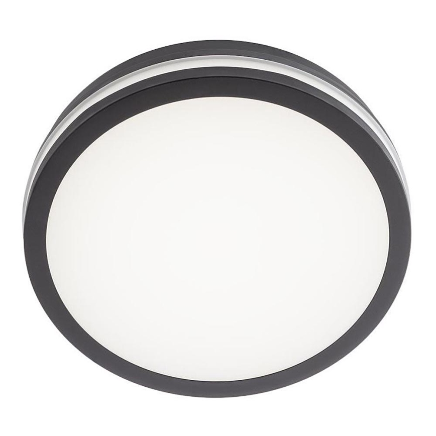 Redo 90290 - LED Outdoor ceiling light with sensor ISOLA LED/24W/230V d. 26 cm 3000/4000/6500K IP54 anthracite