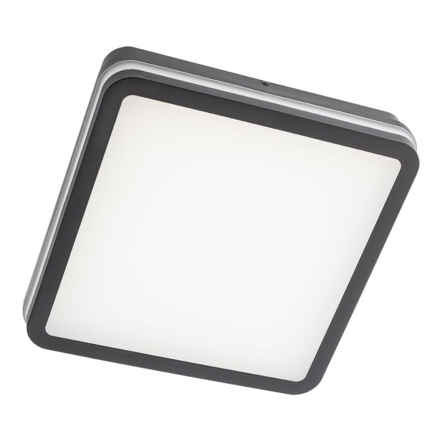 Redo 90292 - LED Outdoor ceiling light with sensor ISOLA LED/24W/230V 26x26 cm 3000/4000/6500K IP54 anthracite